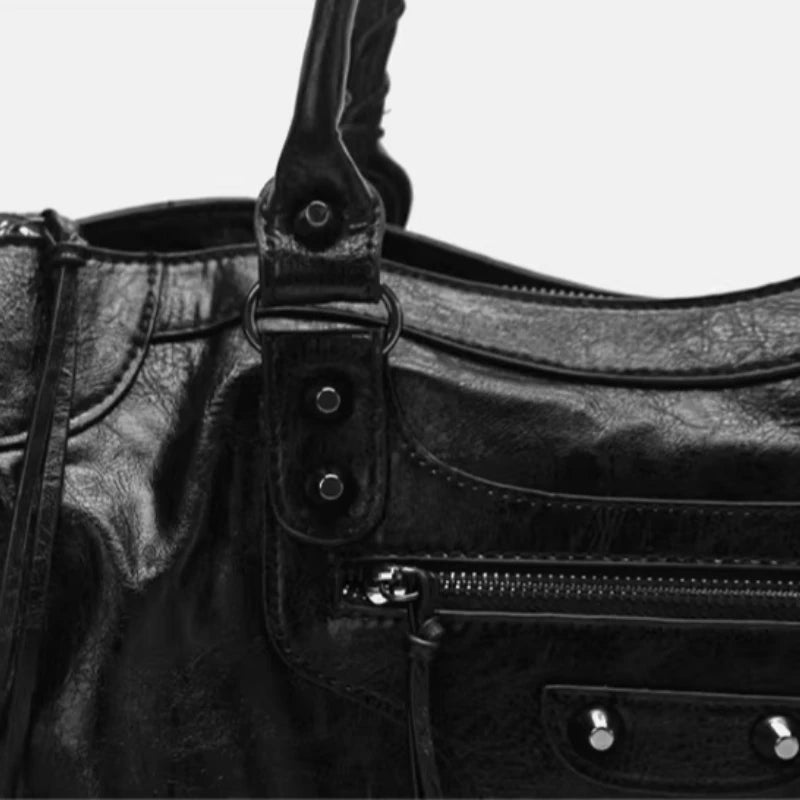 Mala Moto de Ombro & Tiracolo | Grande Capacidade | Luxo